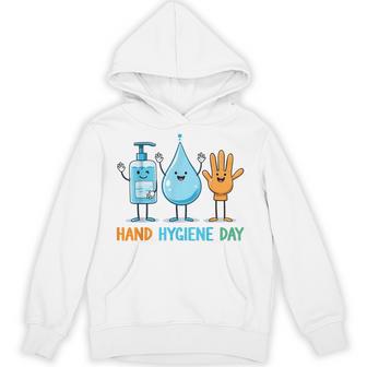 World Hand Hygiene Day Cute Hand Washing Hygiene Hoodie - Thegiftio UK