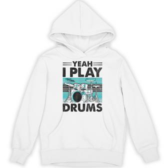 Yeah I Play Drums Drummer Play Drumming パーカー - Kawaiitshirt
