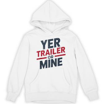 Yer Trailer Or Mine Usa 4Th July White Trash Party Hoodie - Thegiftio UK