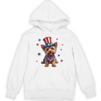 Yorkie 4Th Of July Yorkshire Terrier Dog Patriotic Hoodie - Thegiftio UK