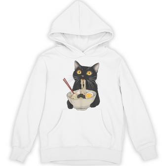 おもしろ猫 ラーメン ヴィンテージ 和麺 パーカー - Kawaiitshirt