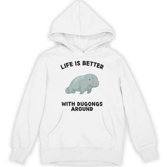 かわいいジュゴンの恋人の生活はジュゴンと一緒にいるとより良い パーカー - Kawaiitshirt