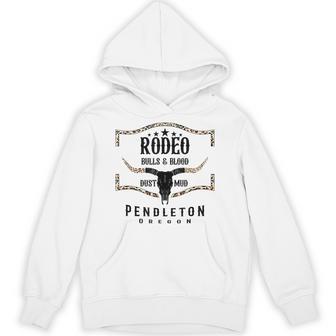 オレゴン州ペンドルトン-ロデオブルズ＆ブラッド、ダスト＆マッド パーカー - Kawaiitshirt