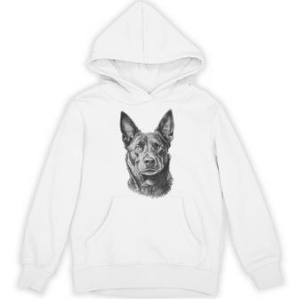オーストラリアンケルピードッグモチーフペットアート オーストラリアンケルピー パーカー - Kawaiitshirt