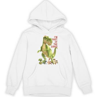 キッズ ギガントサウルス、最大の恐竜-カラフルで楽しいデザイン パーカー - Kawaiitshirt