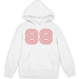 クールなレトロなレタリングジャージ、背番号88 1988 Born パーカー - Kawaiitshirt