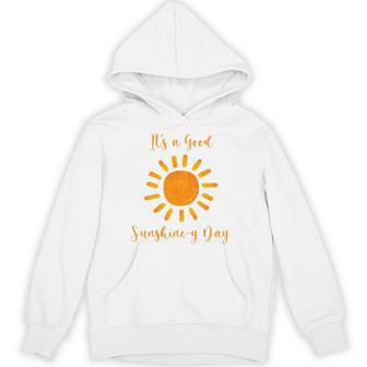 サンシャインデイ オレンジ色 白 パーカー - Kawaiitshirt