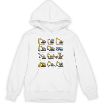 ショベルの種類重機設備表 パーカー - Kawaiitshirt