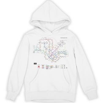 シンガポール鉄道メトロ郊外鉄道 – お土産ルートマップ パーカー - Kawaiitshirt