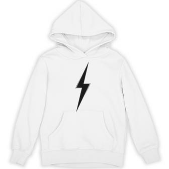 シンプルなブラックライトニングボルトグラフィック。 パーカー - Kawaiitshirt