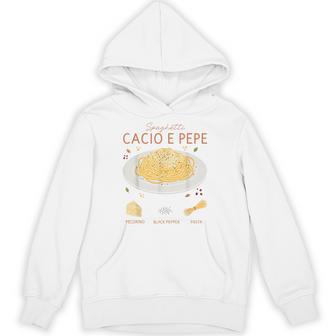 スパゲッティ カシオ エ ペペ 伝統的なイタリア料理 レシピ ティー パーカー - Kawaiitshirt