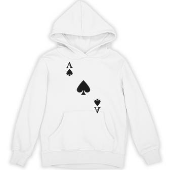 スペード、エース、カーニバル、コスチューム、ポーカー、カードプレイヤー。Poker Card パーカー - Kawaiitshirt