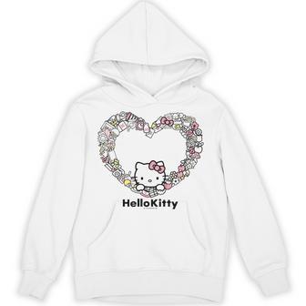 ハローキティ Usデザイン ハート 長袖tシャツ パーカー - Kawaiitshirt