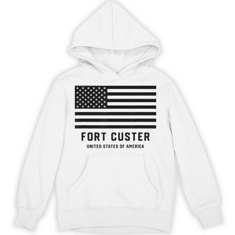 フォートカスター ミシガン州 アメリカ軍 アメリカ国旗 軍隊 パーカー - Kawaiitshirt