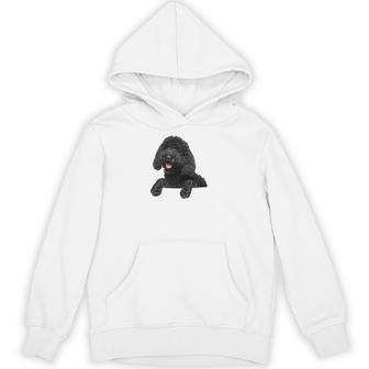 ブラックラブラドゥードル ポケット入り ラブラドゥードル犬愛好家 長袖tシャツ パーカー - Kawaiitshirt