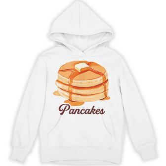 ホットケーキ パンケーキ Pancakes バター はちみつ イラスト 喫茶店 洋菓子 レトロ 水彩 綺麗 かわいい パーカー - Kawaiitshirt