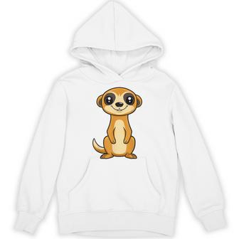 ミニマリストのミーアキャット 動物 シンプルでかわいいミーアキャット パーカー - Kawaiitshirt