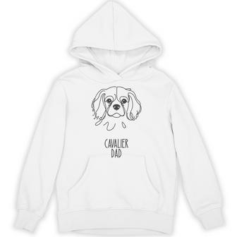 ラインアートベストドッグダッドメンズ-キャバリア 長袖tシャツ パーカー - Kawaiitshirt