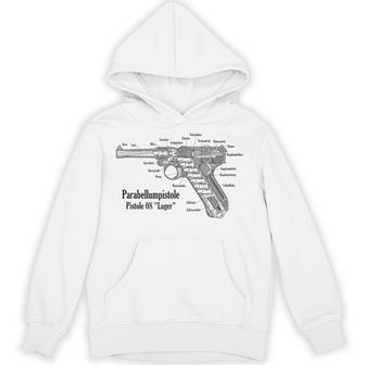 ルガーピストル Ww2 ドイツ軍 P08 断面図 パーカー - Kawaiitshirt