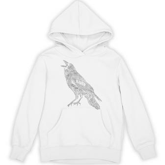 レイヴン カラス 動物愛好家 鳥 モチーフアート パーカー - Kawaiitshirt