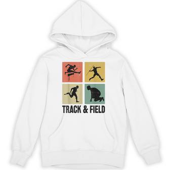レトロな陸上競技選手。 パーカー - Kawaiitshirt