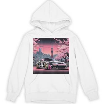 ヴィンテージ Jdm 日本伝説 ドリフト レースカー 東京 背面 パーカー - Kawaiitshirt