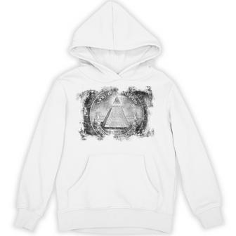 ヴィンテージ イルミナティ オールシーイング アイ ダラー フリーメイソン パーカー - Kawaiitshirt