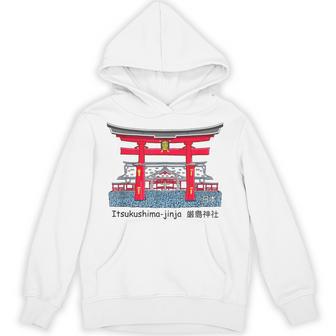 厳島神社、宮島、広島県、日本。図面 パーカー - Kawaiitshirt