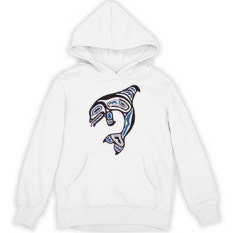 太平洋北西部シャチクジラ ネイティブアメリカン インディアンアート パーカー - Kawaiitshirt