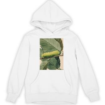 月の毛虫、ビンテージ昆虫画、ルナの幼虫 M パーカー - Kawaiitshirt