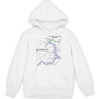 横浜市電鉄線鉄道おみやげ路線図 パーカー - Kawaiitshirt