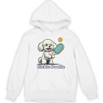 犬 遊び ピックルボール マルチーズ プードル 面白い ピクルスプードル パーカー - Kawaiitshirt