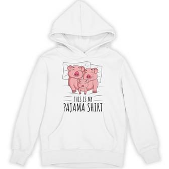 眠っている豚が大好きな豚のパジャマ。 パーカー - Kawaiitshirt