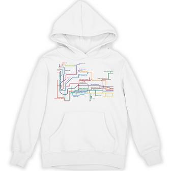 路線図 兵庫 神戸 地下鉄 電車 デザイン パーカー - Kawaiitshirt