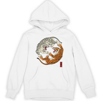 陰陽風水太地-虎 日本中国美術 パーカー - Kawaiitshirt