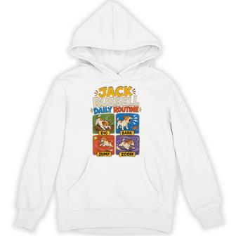 面白いジャックラッセル犬の日常的な贈り物。 パーカー - Kawaiitshirt