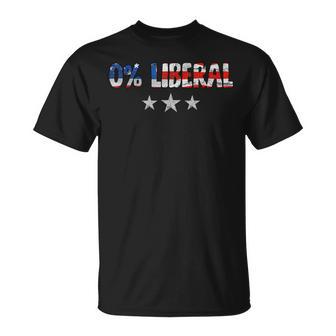 0 Liberal Zero Percent Liberalism T-Shirt - Thegiftio UK
