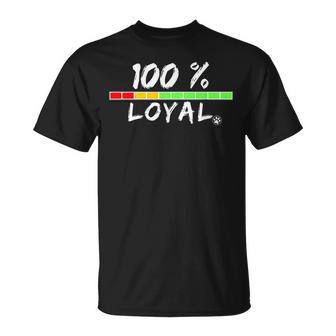 100 Loyal Mascotas En Rescate Amantes De Perros Y Gatos Camiseta unisex - Regaloses