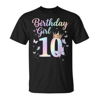 10Th Birthday For Girls 10 Year Old Butterfly Birthday T-Shirt - Thegiftio UK