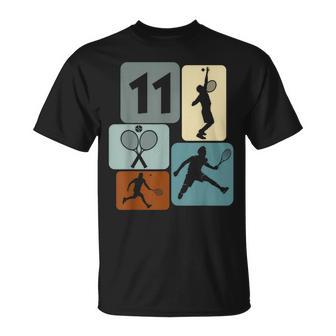 11 Geburtstag Tennisspieler 11 Jahre Jungs Tennis T-Shirt - Seseable