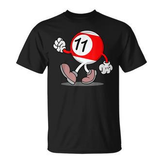 11歳の誕生日 男の子 女の子 赤 ビリヤードボール 11 Tシャツ - Kawaiitshirt