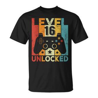 16 Cumpleaños Niño Niña 16 Años Gaming Controller Gamer Camiseta unisex - Regaloses