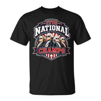 1776 National Champs 4Th Of July 250Th Founding Fathers T-Shirt - Thegiftio UK