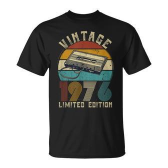 1976 Jahrgang Geburtstag Retrointage Herren Damen Geschenk T-Shirt - Seseable