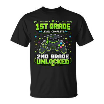 1St Grade Graduation 2Nd Grade Unlocked Gamer Boys Kids T-Shirt - Monsterry UK