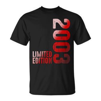 2003 Legendario Año 2003 Nacimientointage Desde 2003 Retro 2003 Camiseta unisex - Regaloses