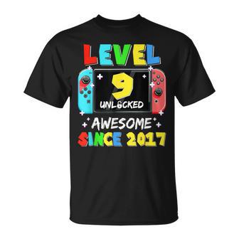 2017年以降、レベル9のロック解除済みゲーム9歳の誕生日。 Tシャツ - Kawaiitshirt