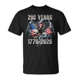 250 Jahre Geburtstag 4 Juli Amerika Usa 250 Jahrestag T-Shirt - Seseable