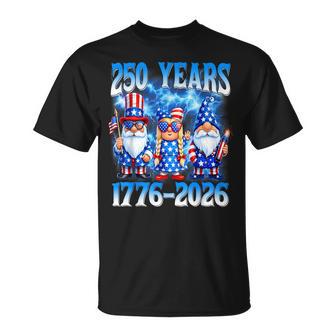 250 Year American 250Th Anniversary Usa Gnomes 4Th July T-Shirt - Monsterry