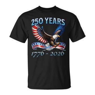 250 Years American 250Th Anniversary 1776-2026 4Th Of July T-Shirt | Mazezy
